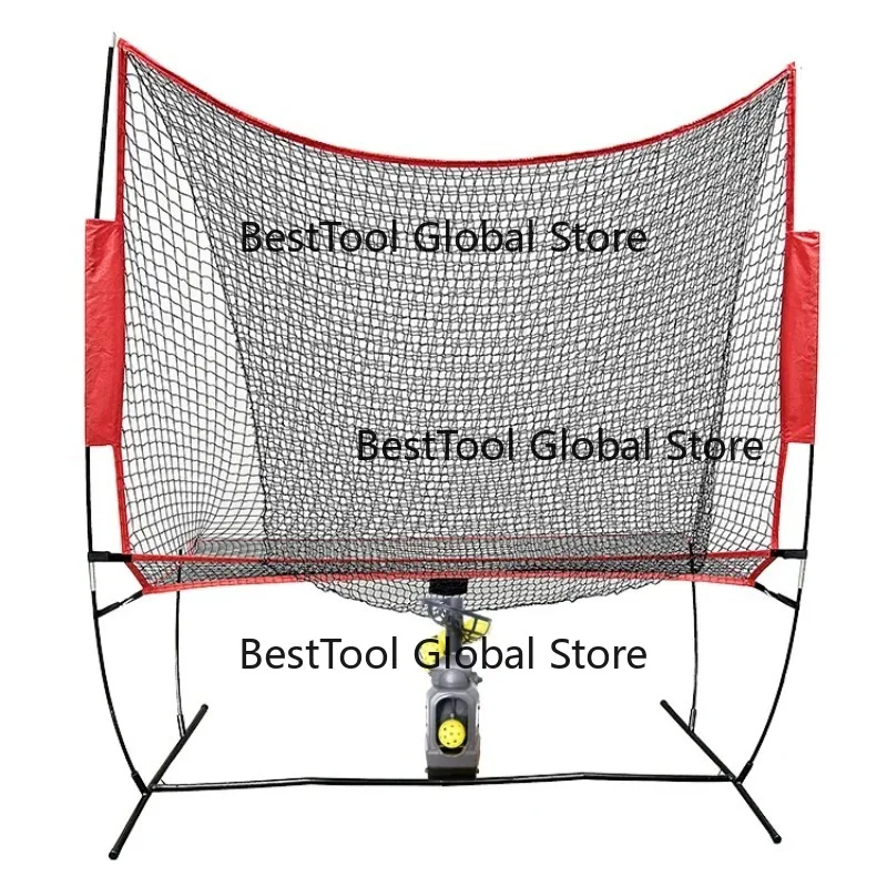 Durable Pickleball Tennis Padel Ball Target Net with Hit Return System Training Net and L-ch Machine Set