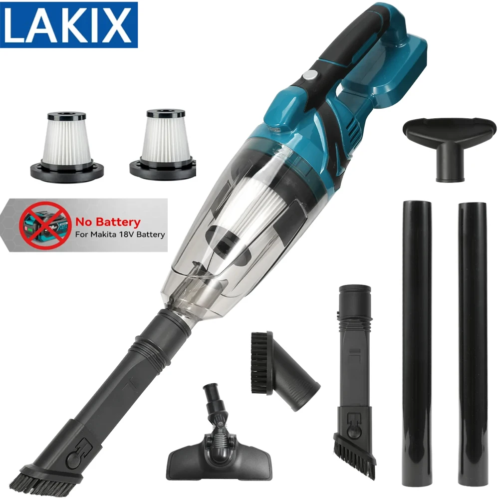 

Electric Handheld Wireless Vacuum Cleaner Cordless Vacuum Home Car Dual Use Portable High Power Cleaning for Makita 18V Battery