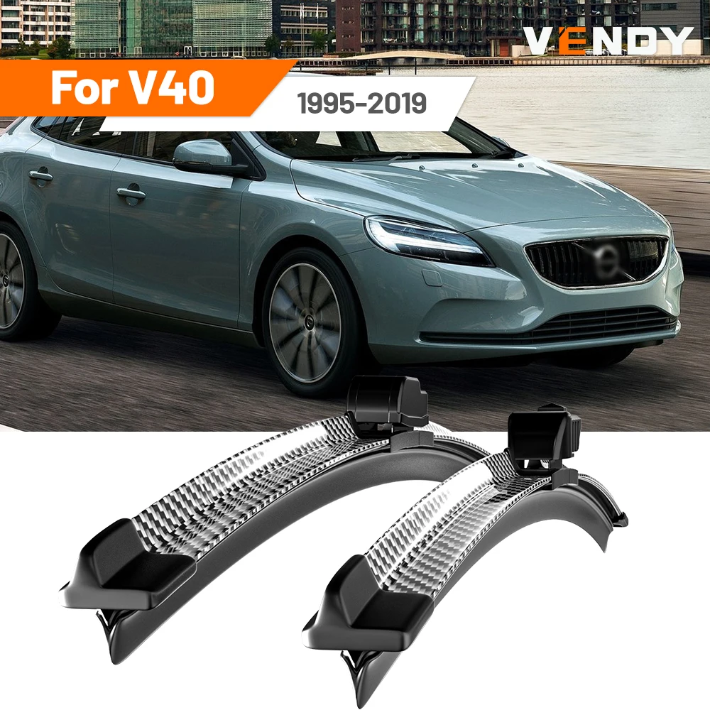 

For Volvo V40 1995-2019 1998 2000 2002 2004 2012 2013 2014 2015 2016 2018 2pcs Front Windshield Wiper Blades Windscreen Wipers