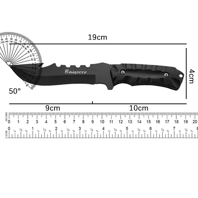 Outdoor camping with knives High-Hardness Knife EDC Fixed Blade Field Multi-purpose Survival Knife and Cutting Knife