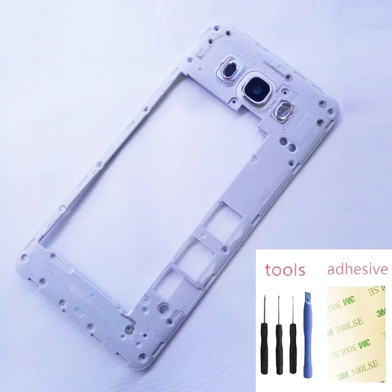 For Samsung Galaxy J7 2016 J710 J710F J710FN J710M J710H Camera Chassis Bezel Cover Frame with lens Glass