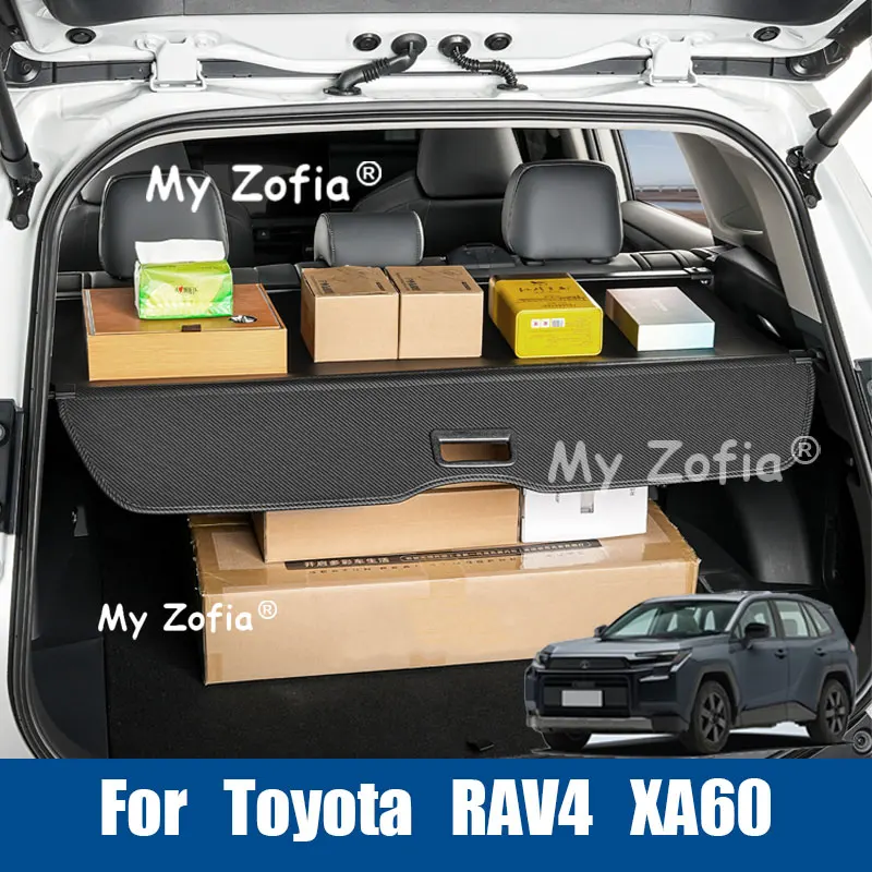 

For Toyota RAV4 XA60 2026 2027 Retractable Car Trunk Cargo Cover Heavy Duty Sun Protection Privacy Shield Interior Accessories