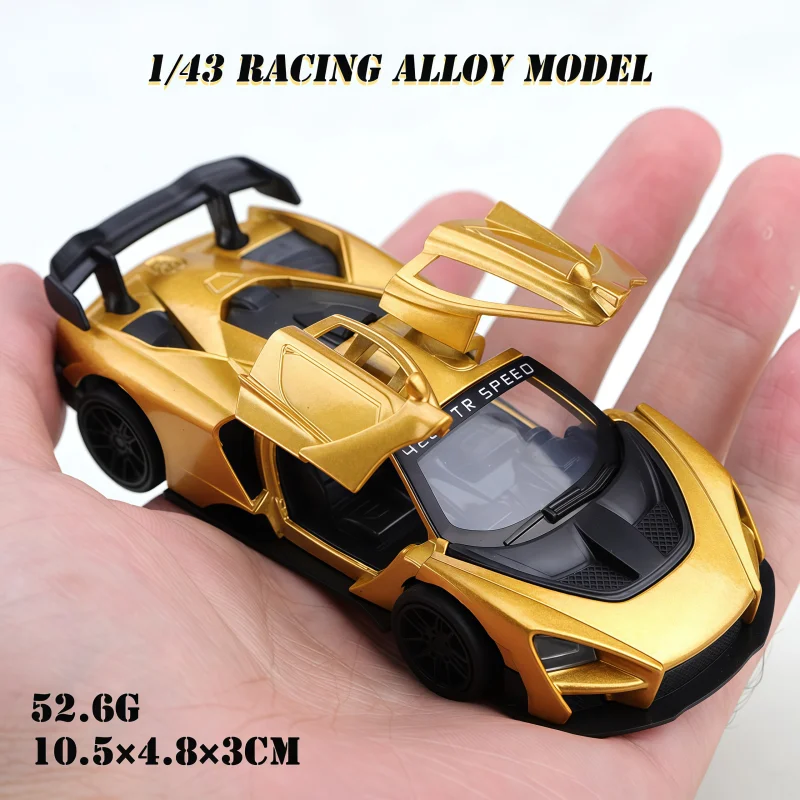 (Packing) 1:43 Racing Car, Sports Car, Alloy Model Car, Simulation Vehicle, Alloy Car Toy Model, Car Decoration view 5