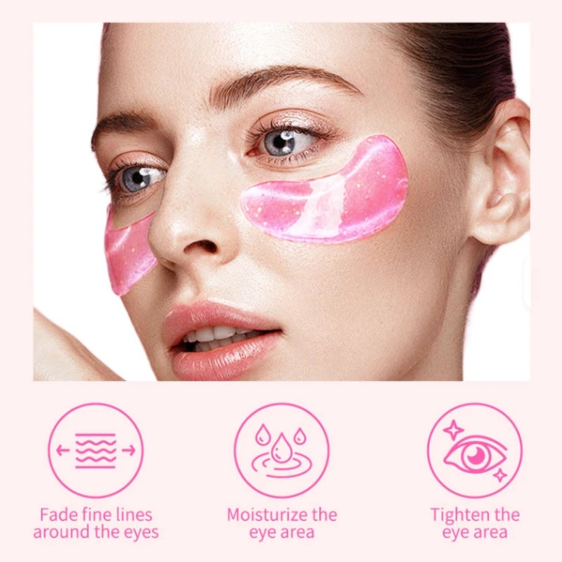 Masques contour des yeux au collagène (10/20/30 pièces), raffermissent la peau, atténuent les cernes, éclaircissent et hydratent le contour des yeux._voghion.com