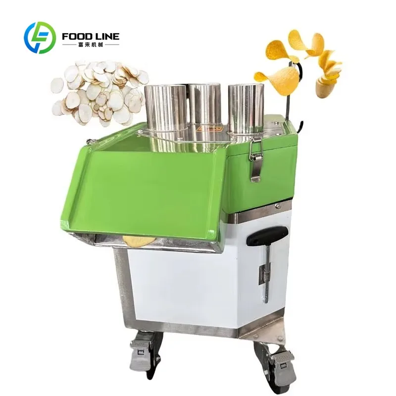 Customizable High-Capacity Automatic Vegetable & Fruit Cutting Machine | Commercial Multifunctional Slicing Shredding Dicing