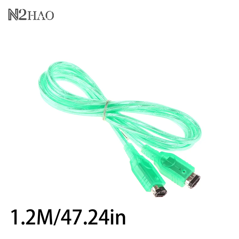 1.2m Transparent Green 2 Player Online Link Cable For GBA SP Connect Cable For Gameboy Advance SP Game Console