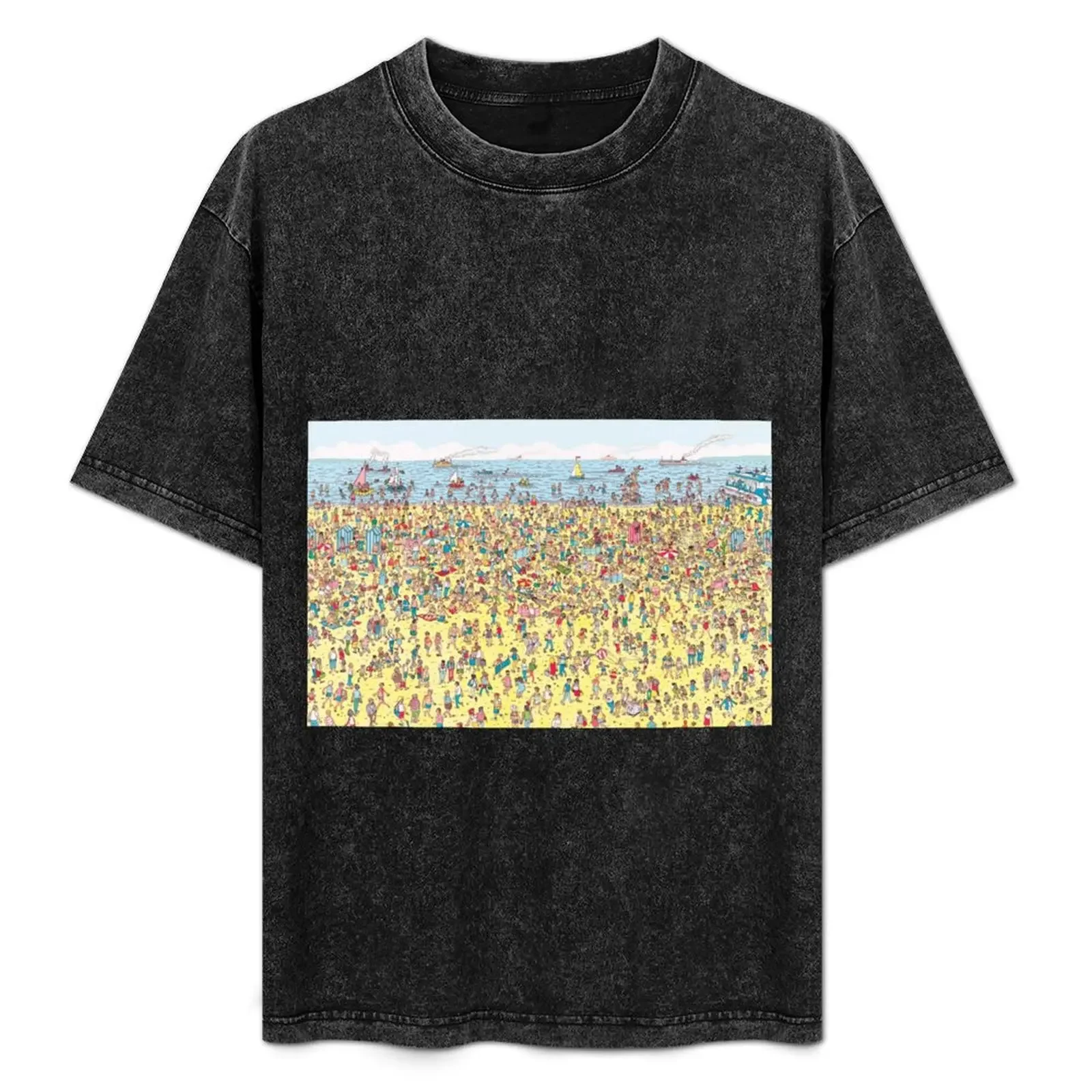 

Where's Wally/ Waldo - find Wally/ Waldo Book - Part III Where’s Wally at the beach T-Shirt essential t shirt t shirts men
