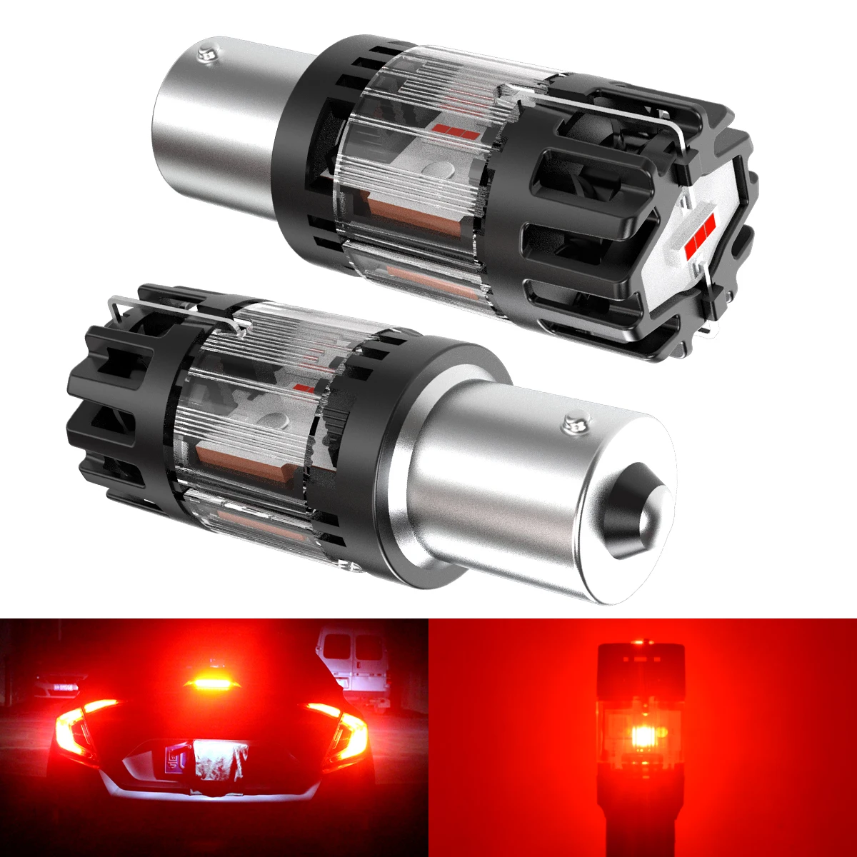 2pcs bau15s py21w Canbus Led Car Lights S25 bau15s Auto Car Light Plug and Play SMD 1860 Chips For Opel Astra j h g