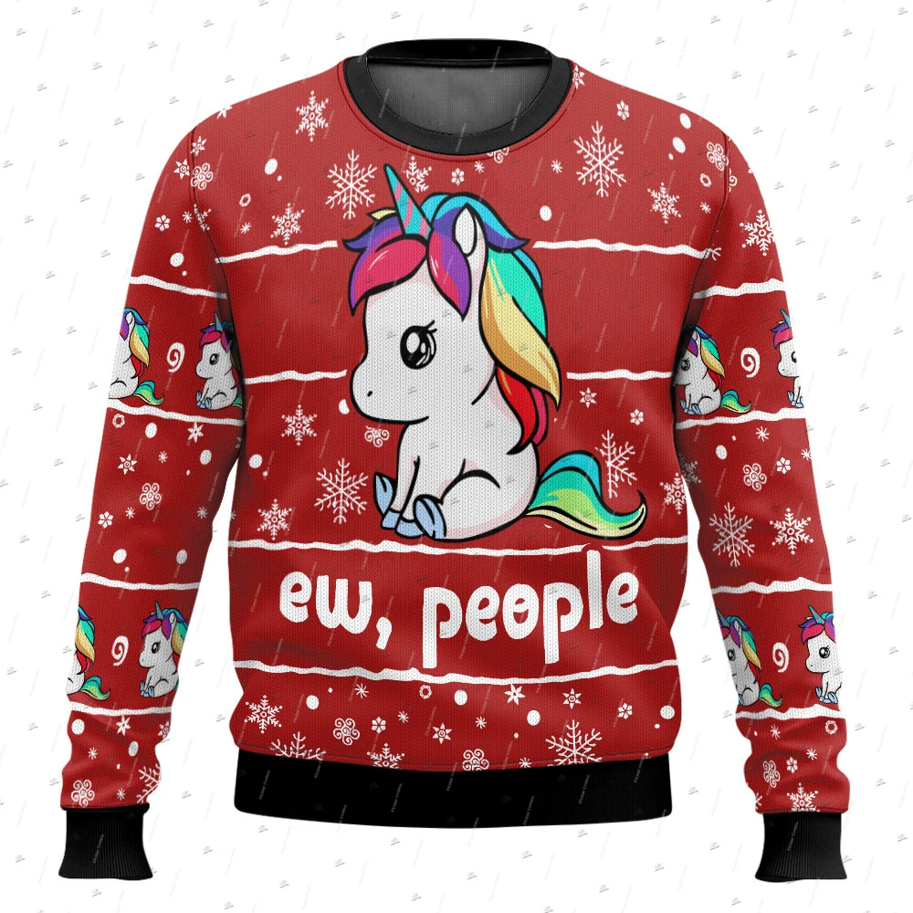 

Christmas Ugly Sweater Cosplay Santa Claus Pet Anime Cartoon Skull Vintage 3DPrint Harajuku Winter Pullover Funny Long Sleeves Q