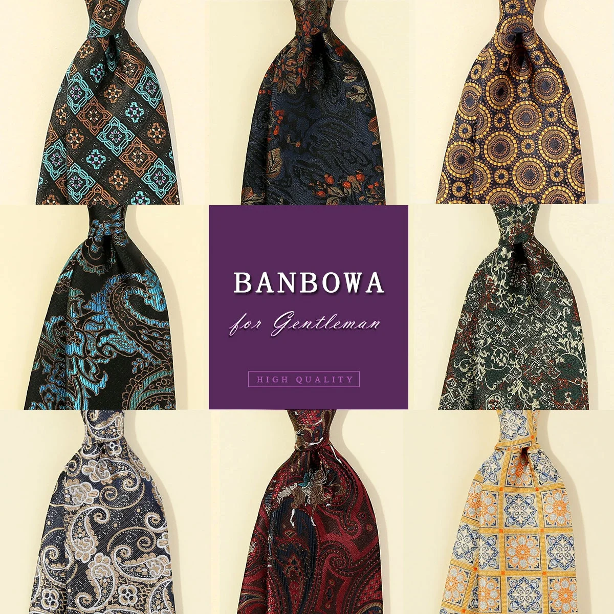 レトロ柄刺繍入りメンズネクタイスーツビジネス父の日ギフトボックスセットシルク素材カラー織りアローヘッドネクタイ