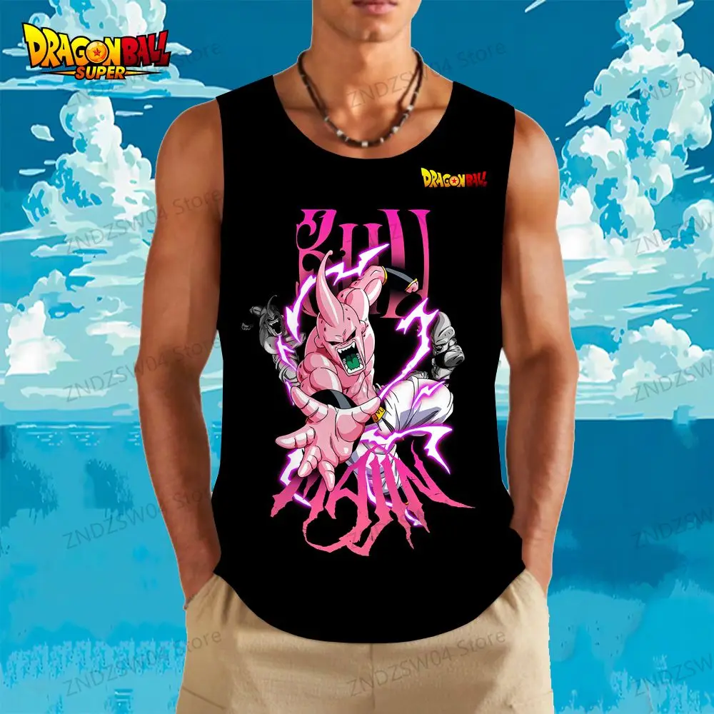 Gym Dragon Ball Z Goku Men\'s Children\'s Tank Top Vegeta 2026 Vest Parent-child Wear Oversized Muscle Fit Cheap Clothes Fashion