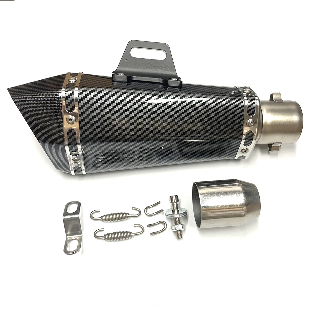 51mm Universele Inlaat Motorfiets Uitlaat R11 Uitlaat met DB killer voor ninja650 Z750 Z800 mt03 R6 R3 R25 Z400 Z900 MT07 MT09 - afbeelding 1