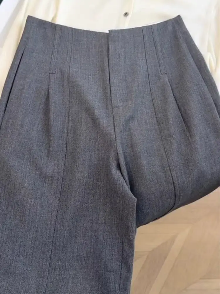 

Женские повседневные брюки с высокой талией и прямыми штанинами, модные и удобные, высокого качества, в стиле Dongda Gate.