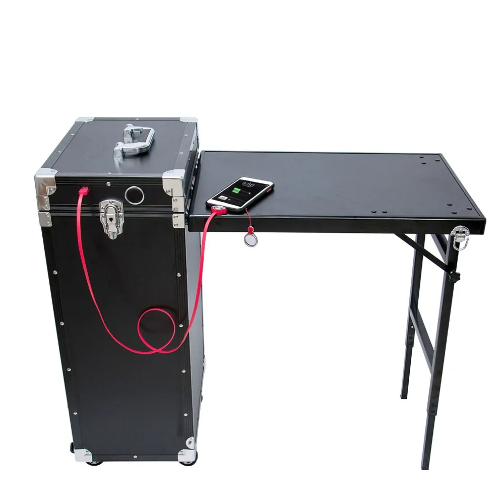 Foldable mobile manicure table portable night market folding stall multi-functional stall jewelry display stall