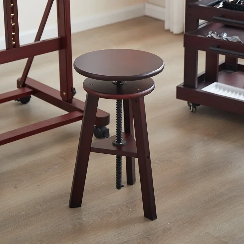 Easel stool oil painting  painting chair beech lifting  solid wood rotating studio special stool