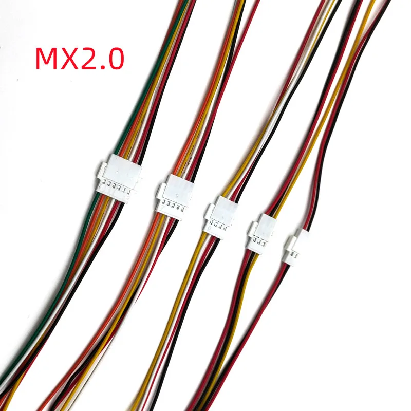 5Pairs MX 2.0mm pitch 2/3/4/5/6p aerial docking male and female docking 3.7V Battery Charging Cable connection length 15cm