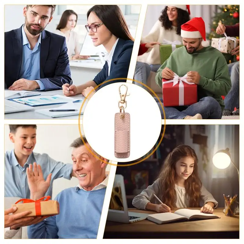 Ремешок-держатель для ручек, зажим для карандашей на шею, брелок для бейджа, анти-потерянный держатель для ручек для значка, кожаные держатели для ручек, ручек