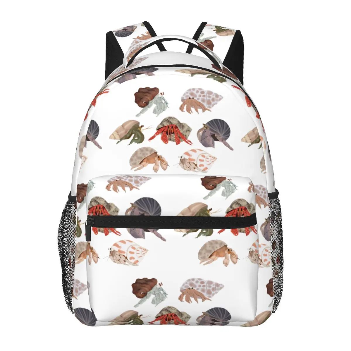 Hermit Crabs Pattern Backpacks Boys Girls Bookbag Students School Bags Cartoon Laptop Rucksack Shoulder Bag Large Capacity