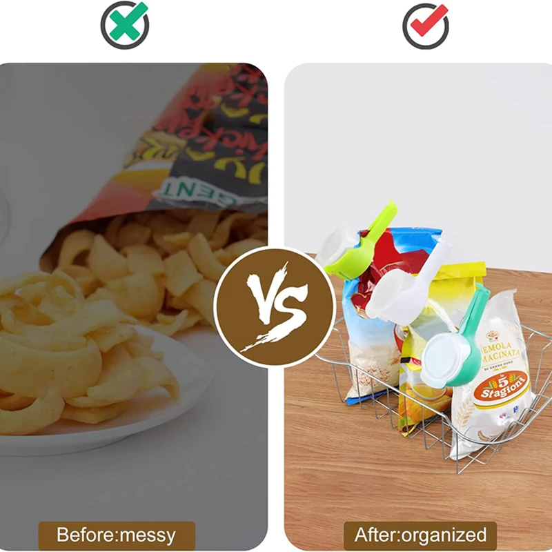 Kitchen Bag Clips For Food Storage Sealing Clips With Pour Spouts Food Sealing Plastic Cat Dog Food Storage Organizer image 6