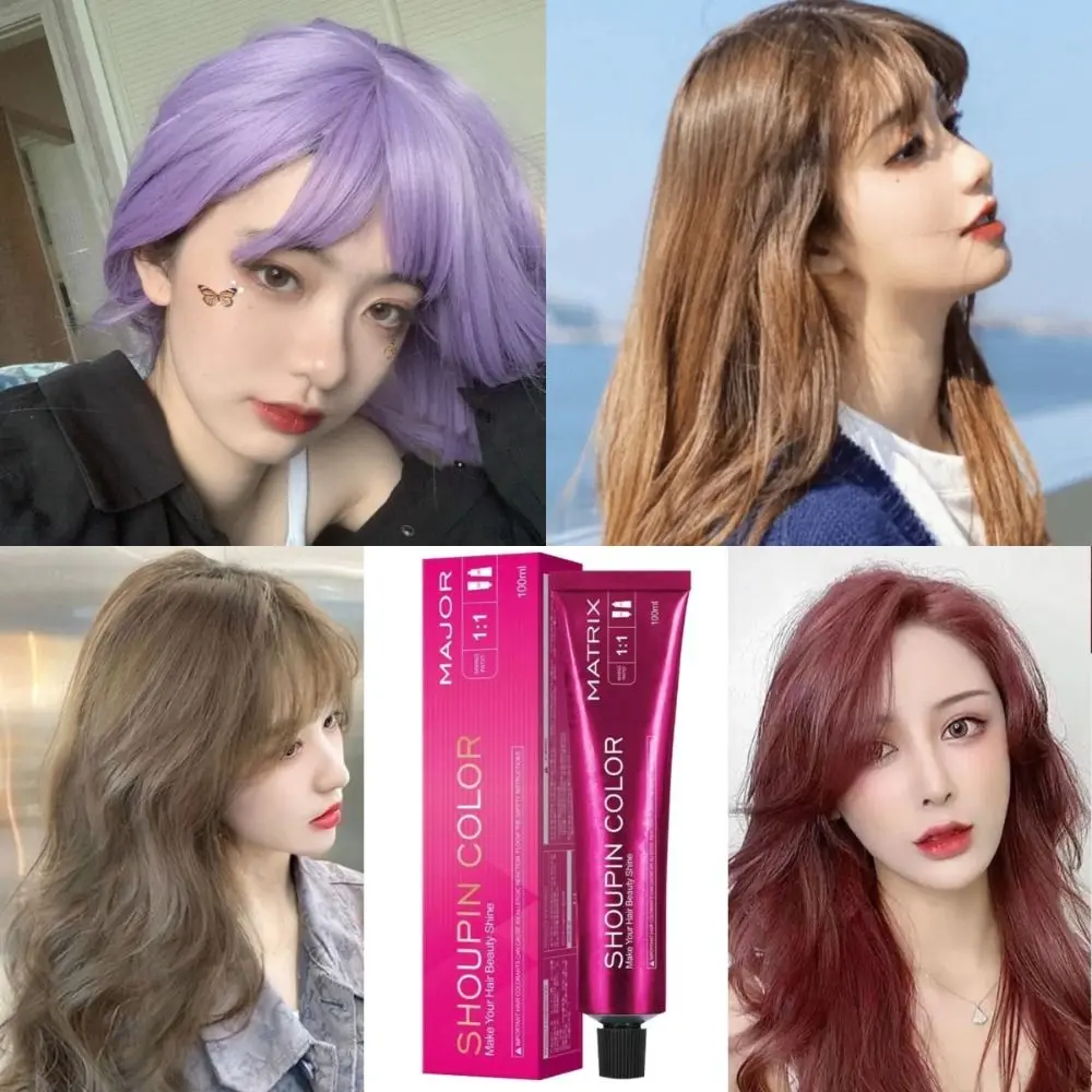 Permanent Hair Dye Wax Non-toxic Long Lasting Hair Color Cream Fragrant Ammonia Free Hair Coloring Shampoo DIY Hair Styling