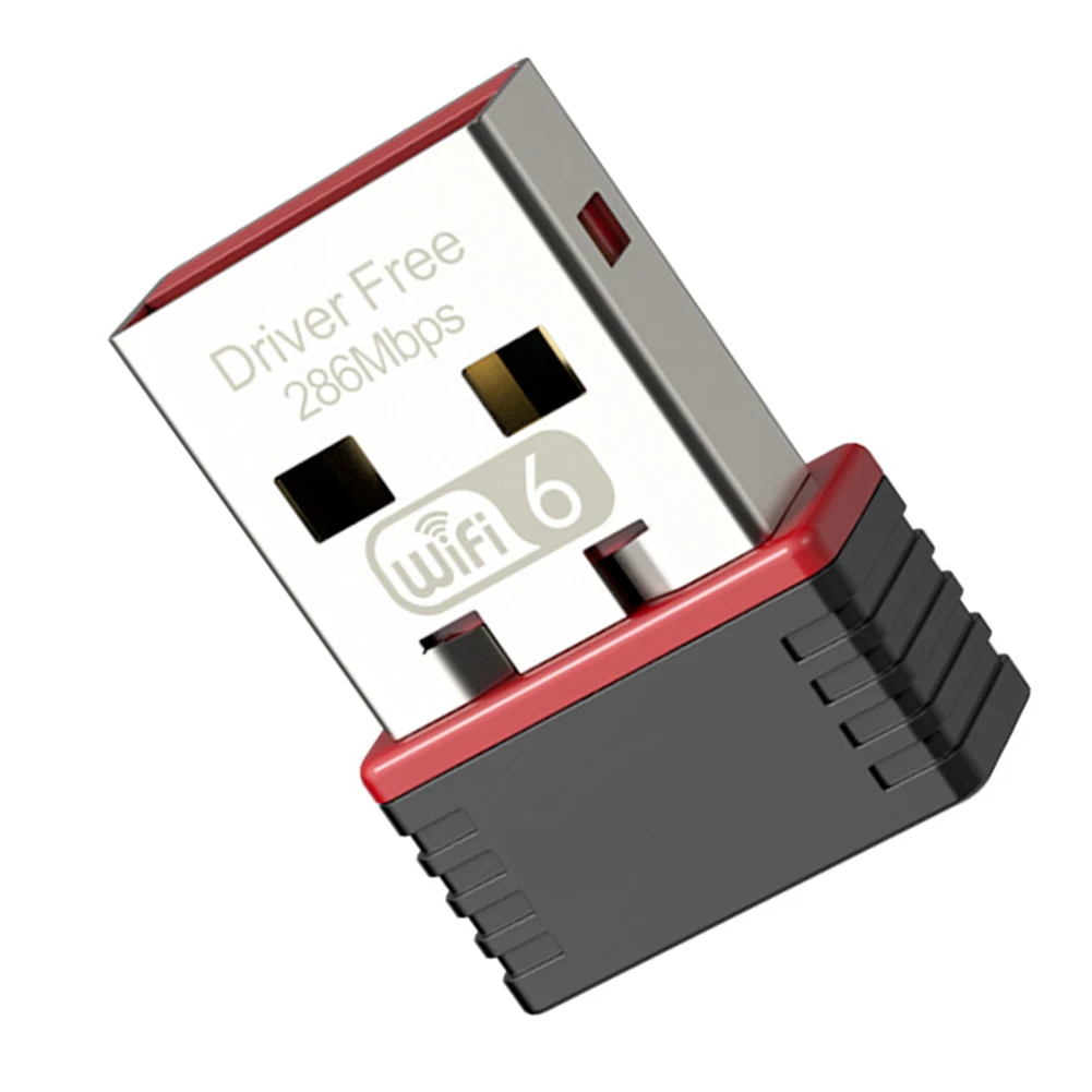 USB Wifi 6 Dongle Netzwerk karte Treiber kostenlos USB-Netzwerk adapter 286 MBit/s Hochgeschwindigkeits-USB 2,4 GHz Wi-Fi LAN-Adapter für Laptop-PC