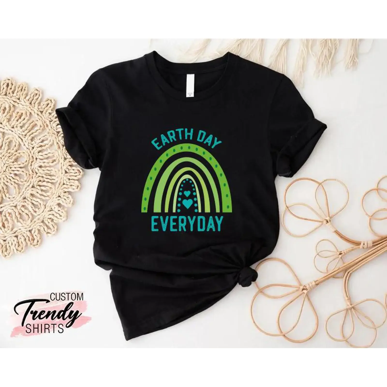 Earth Day Everyday T Shirt Save The Planet Climate Change Environmental Awareness Teacher Mother  vintage Washed fashion