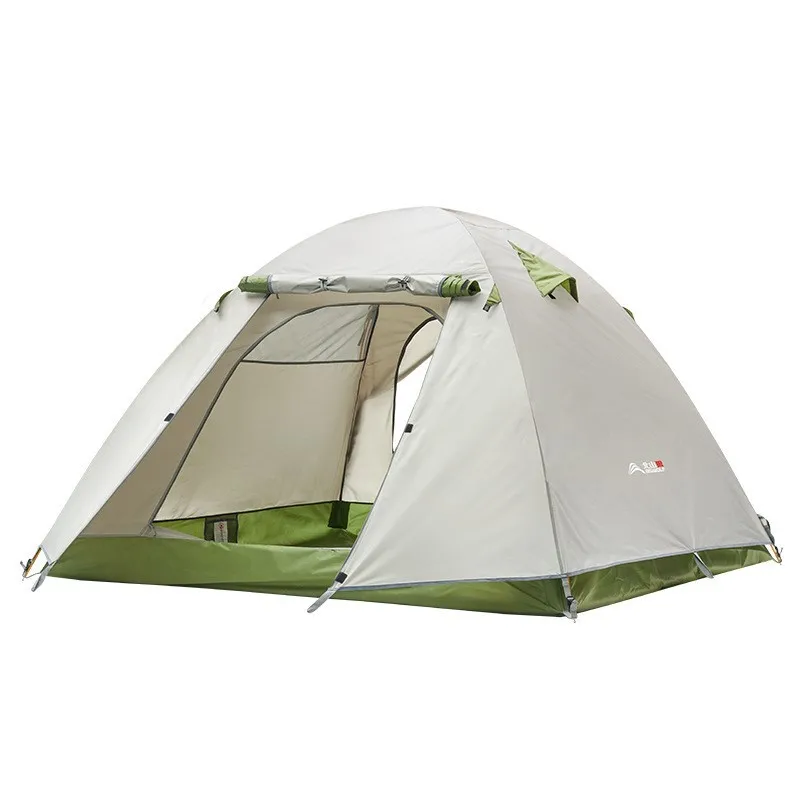 Imagem -05 - Double Layer Camping Espessado Rainproof Tent Impermeável e Impermeável Casal Praia Protetor Solar Anti-mosquito Tenda ao ar Livre 34 Pessoas Novo 2024