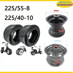 8/10 Inch Electric Scooter Vacuum Tires 225/55-8 Tires 225/40-10 Front And Rear Tires for Citycoco Electric Scooter Tubeless Tyr