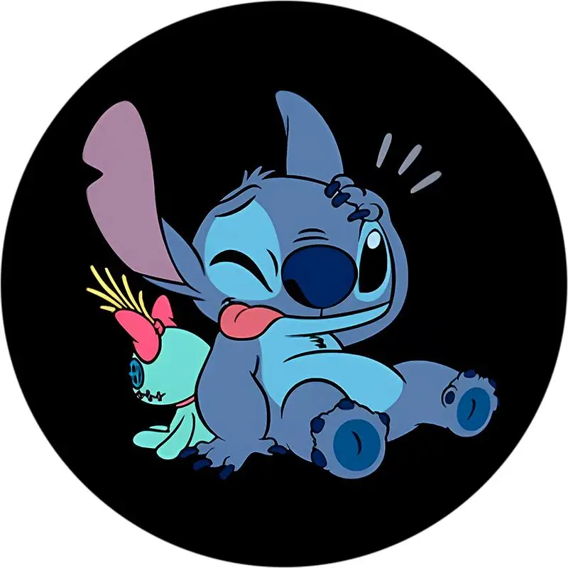 ผู้ถือโทรศัพท์พับแหวนนิ้วมือโทรศัพท์ขาตั้งซ็อกเก็ต popping Anime Stitch น่ารักโทรศัพท์มือถือสําหรับ iPhone Samsung Xiaomi