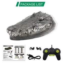 Flytec V005 RC Boat 2.4G Remote Control Electric Racing Boat for Pools with Simulation Crocodile Head Spoof Toy