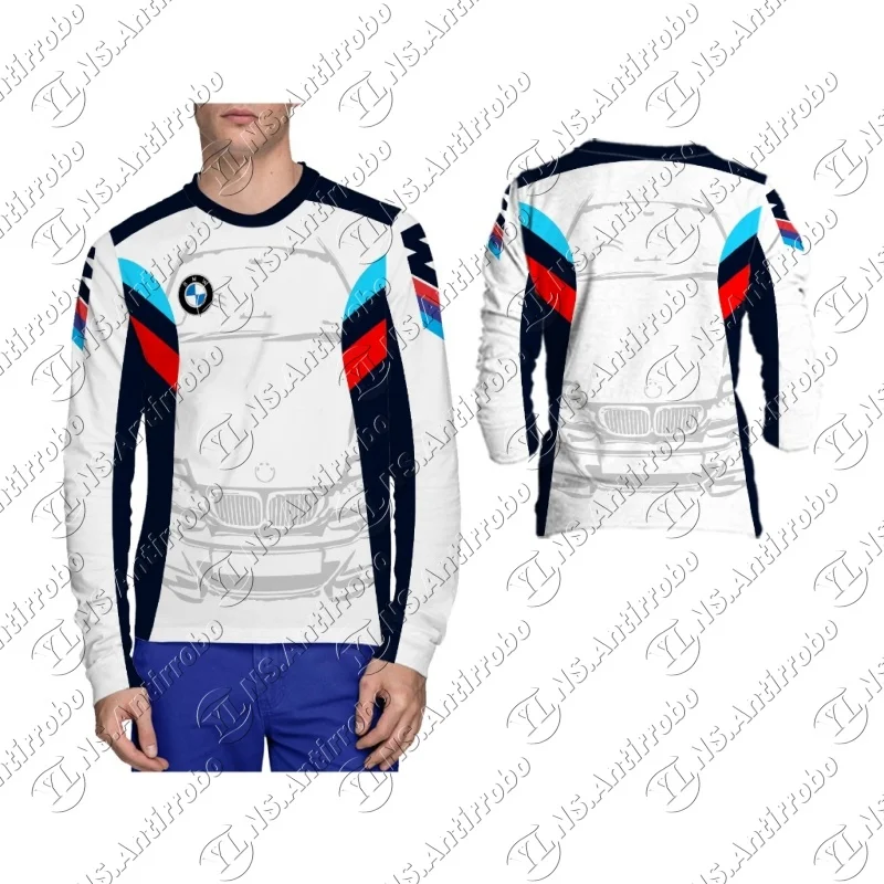 

25 BMW Motorcycle Men's and Women's Clothing, Motorcycle Mountain Bike, Off-road, Breathable Quick Drying, Long Sleeved T-shirt