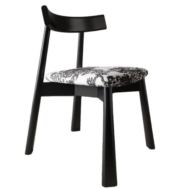 Joylive Solid Wood Dining Chairs Household Solid Wood Chairs Italian Light Luxury Designer Backrest Chair Small Household
