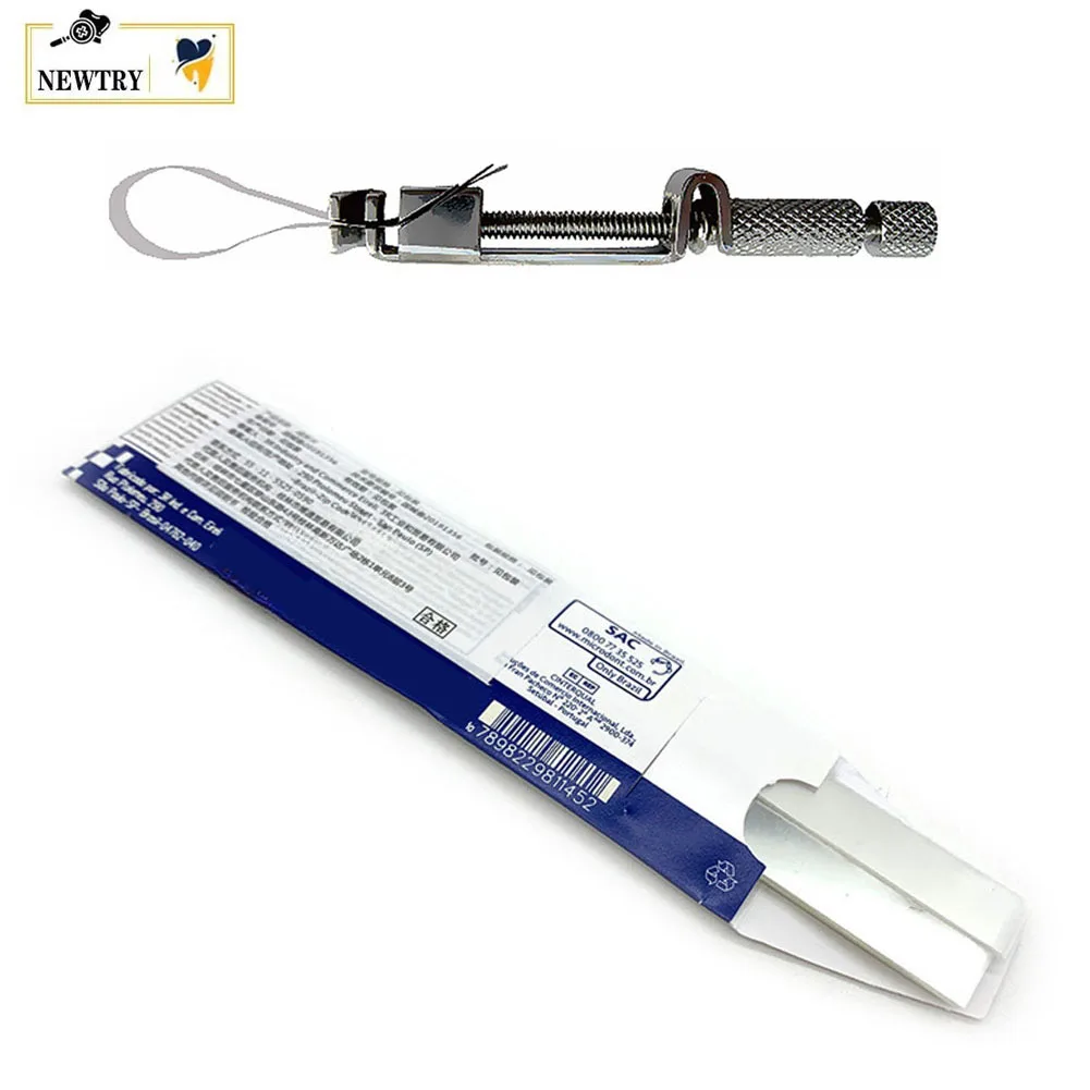 100Pcs/box Dental Polyester Matrix Bands With Clip Retainer Dentistry Restoration Molding Anterior Proximal Film Matrix Strips
