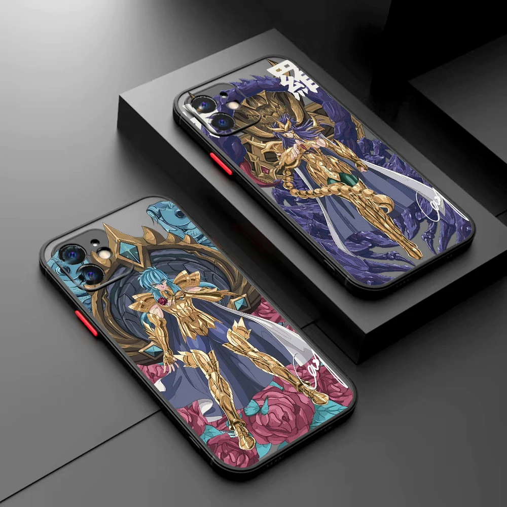 Saint Seiyas Phone Case For iPhone 15 14 13 12 11 Pro Max mini X XR XS 7 8 6 Plus SE2 Shockproof Cover Funda