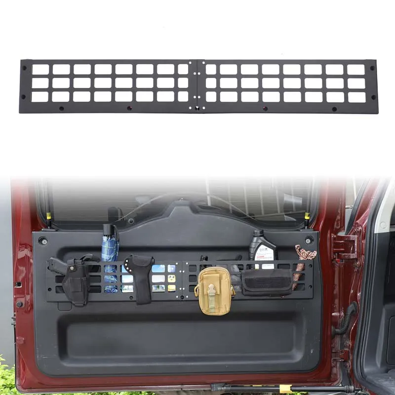 

Для Toyota FJ Cruiser 2007-2021 алюминиевый сплав задняя дверь автомобиля расширяет стеллаж для хранения, панель-органайзер, модифицированные аксессуары