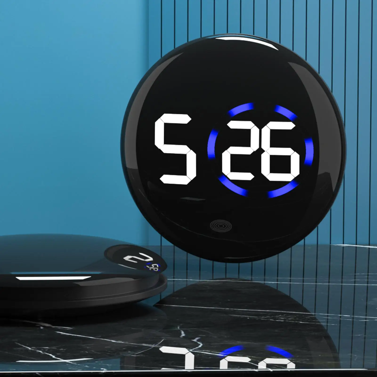 Clock for Car Dashboard LED Digital Kitchen Timer Waterproof Stick on Car Clock Truck Dashboard Air Vent Truck Travel Camping