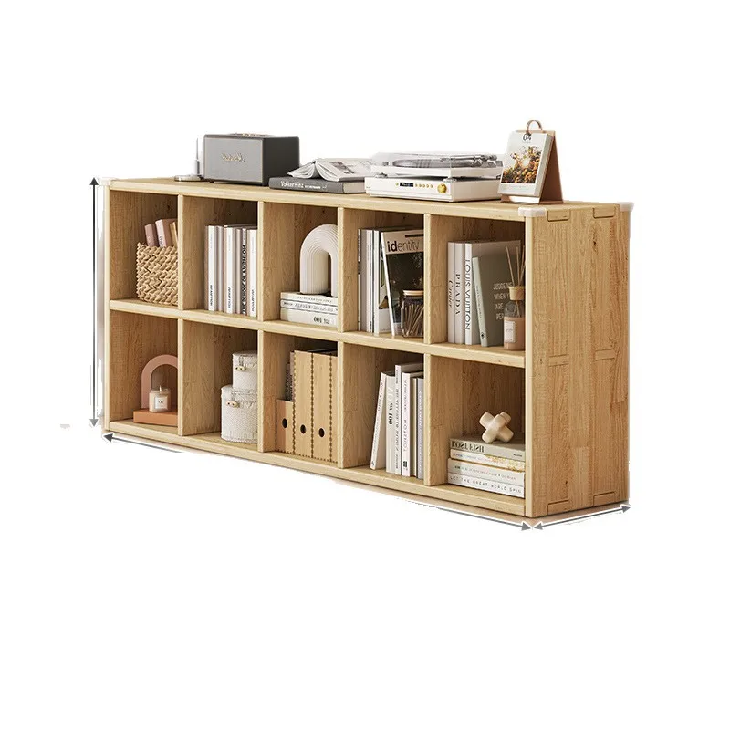 

Solid wood bookcase floor-to-wall children's bookshelf living room storage locker kindergarten