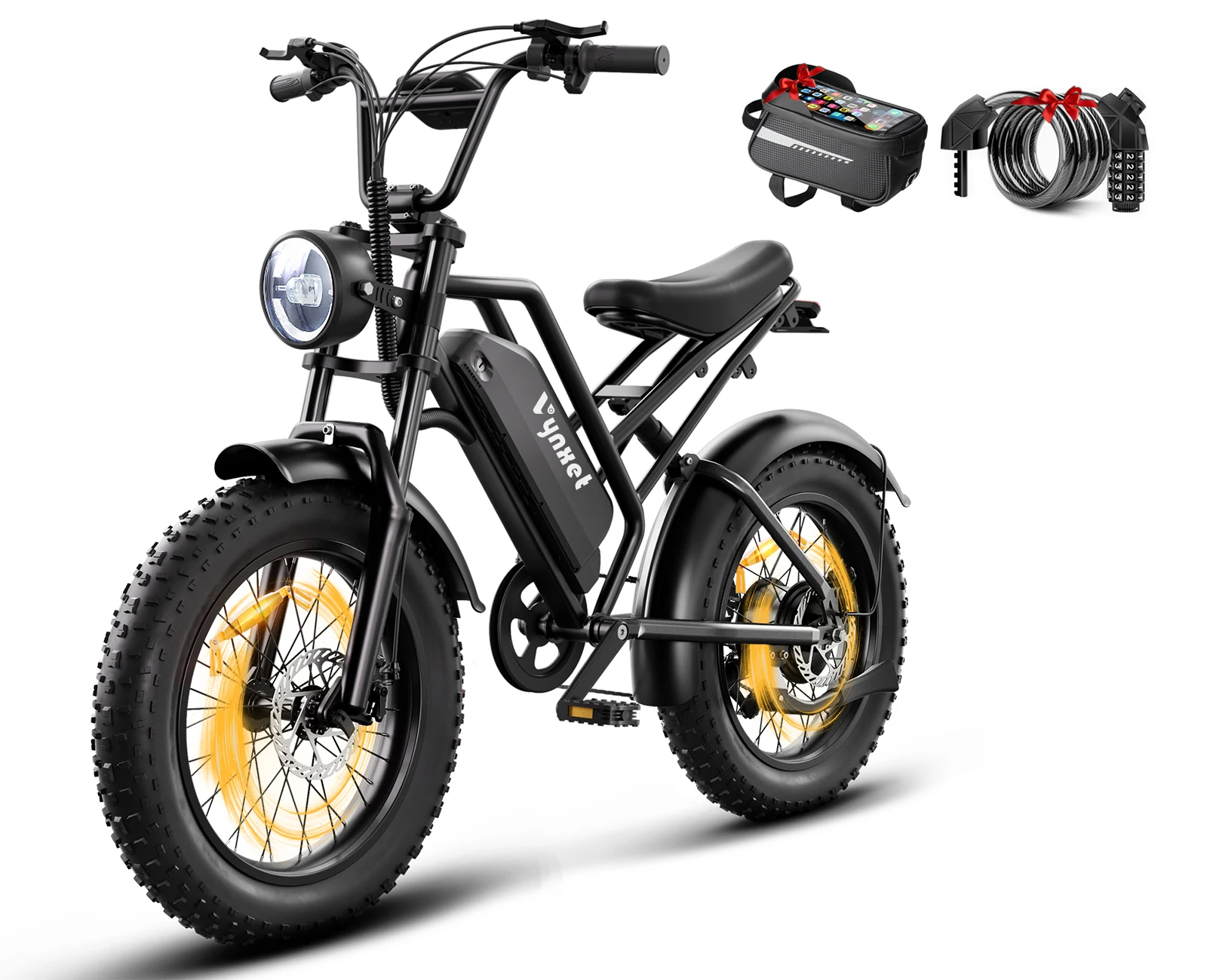 

20-дюймовый электрический велосипед для взрослых, двигатель 1500 Вт, 48 В, 18 Ач, съемный аккумулятор, IP54, водонепроницаемый, 7-скоростной, со светодиодным дисплеем