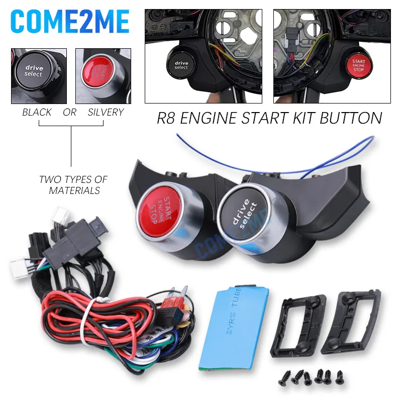 Suitable For Audi R8, Q5L, A4, TT Buttons, One Click Start/End, Steering Wheel Accessories, Car Accessories