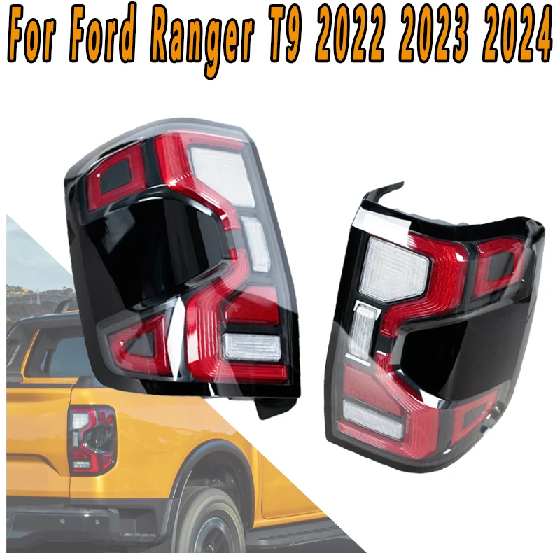 

Для Ford Ranger T9 2022 2023 2024 светодиодный задний фонарь рулевого управления стоп-сигнал заднего хода предупреждающий мигающий свет дальнего света