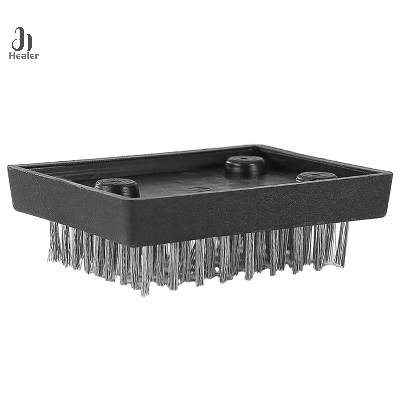 Grill Brush Replacement Heads Heat-Resistant Wire Bristle Grill Wireless Cleaning Brush Heads Portable BBQ Cleaner