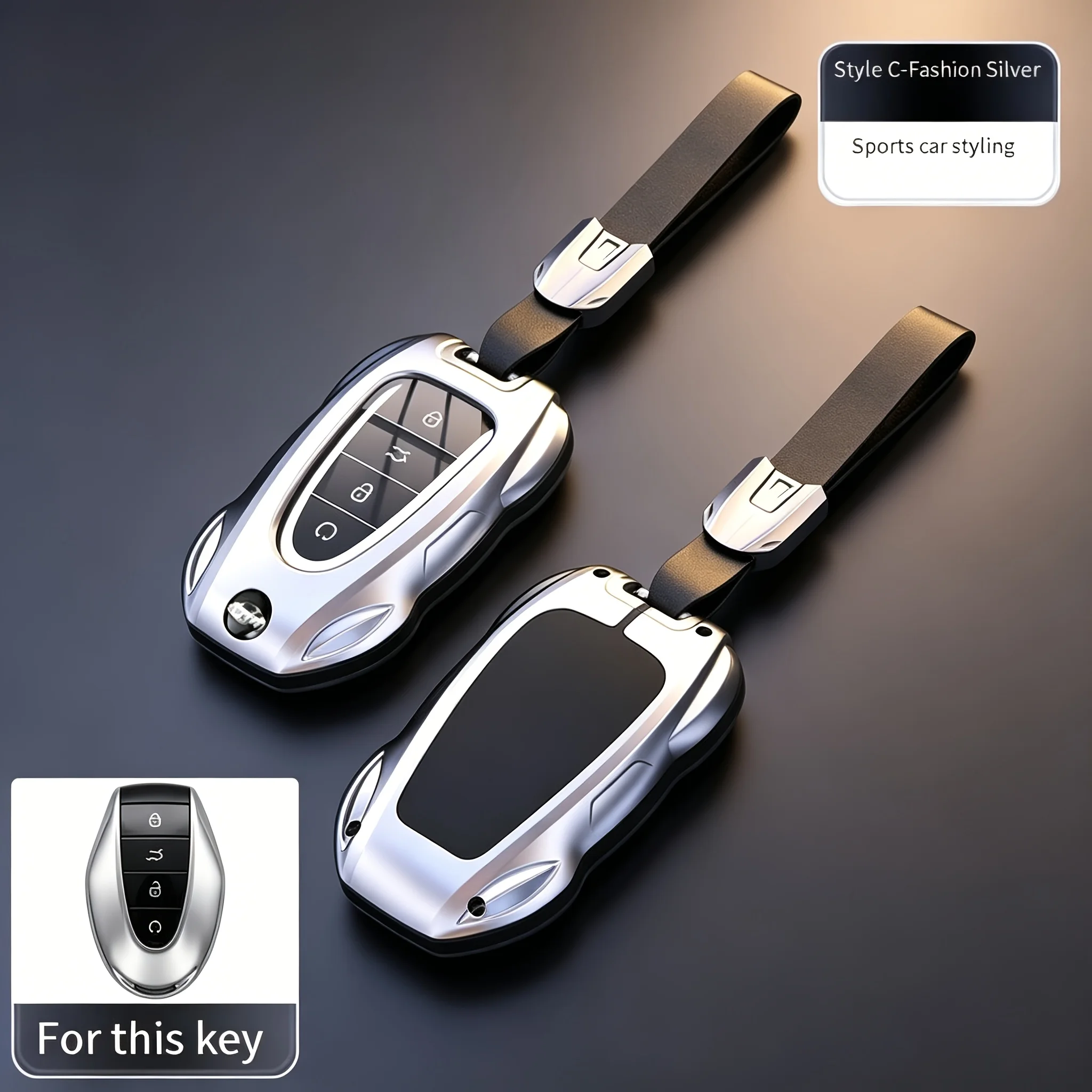 For 26 Geely Xingyue L Xingrui Emgrand GS GL Boyue L Bin Yue Vision X3 X6 Zinc Alloy Key Cover Shell With Buckle Strap Car Parts