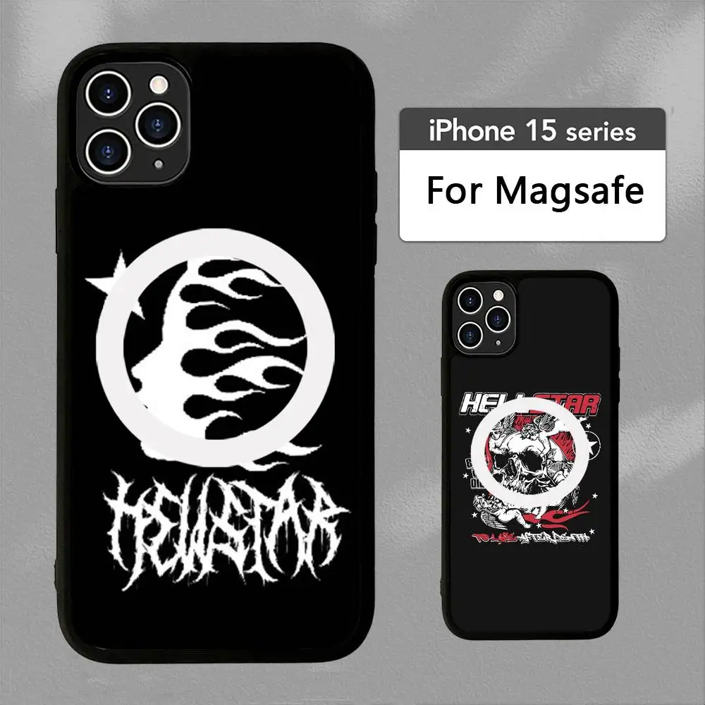 H-HELLSTAR-R Logo Magnetic Wireless Phone Case For IPhone 17 16 15 14 13 12 11 Pro Max Plus Mag Phone Cover view 5