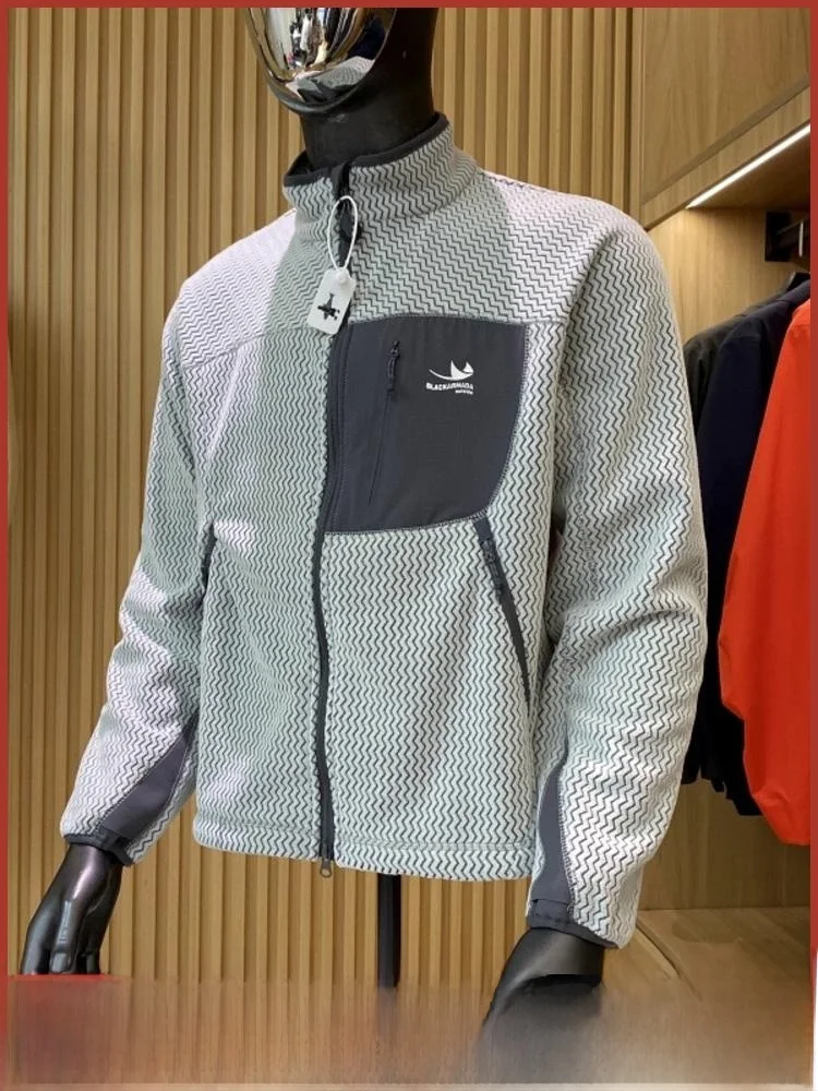 

Теплая парная осенне-зимняя волнистая футболка с подкладкой Fce, тюнер, подставка, украшенная молнией, не железная, прочная, повседневная...