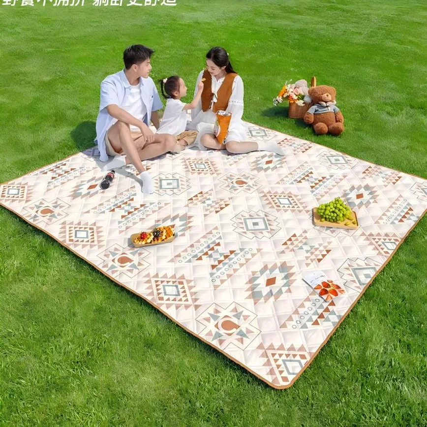 200x300 Outdoor Picnic Mat Lawn Mat Moisture-proof Camping Mat Large Machine Washable Thickened Double Sided Waterproof Placemat