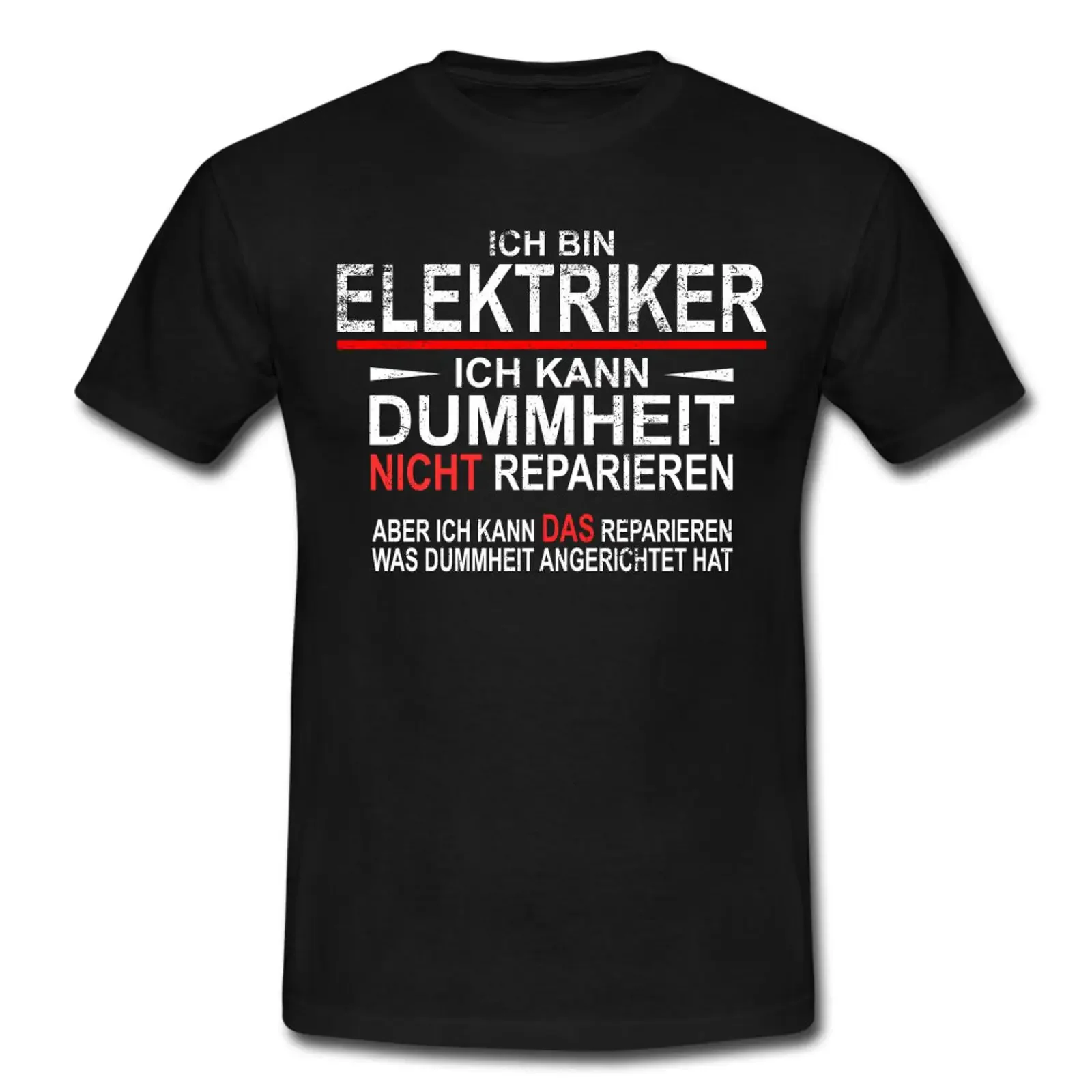 I'm an electrician can't fix stupidity Funny T Shirt vintage Washed Comfortable Casual Soft Breathable homme Versatile