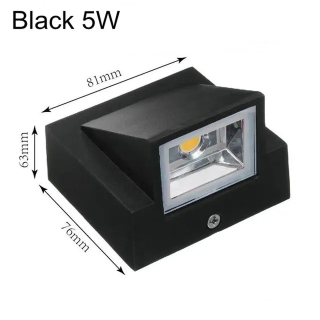 IP65 Wasserdichte 5W 10W Indoor Outdoor Led Wand Lampe moderne Aluminium Oberfläche Montiert Cube Led Garten Veranda Licht AC110V-/220V
