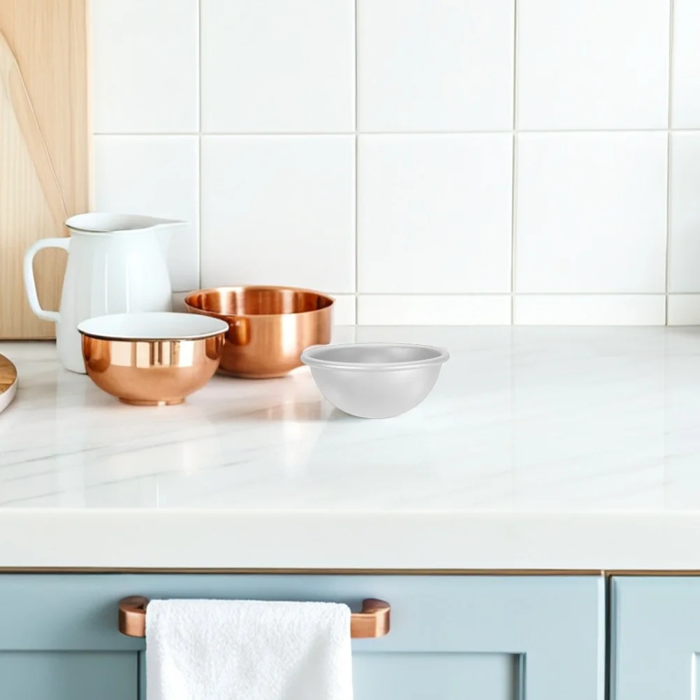 

8Pcs Cake Molds Aluminum Alloy Semi-Sphere Baking Tool for Moon Cakes Mini Cakes Bath Balls DIY Dessert Craft Making Mold Set