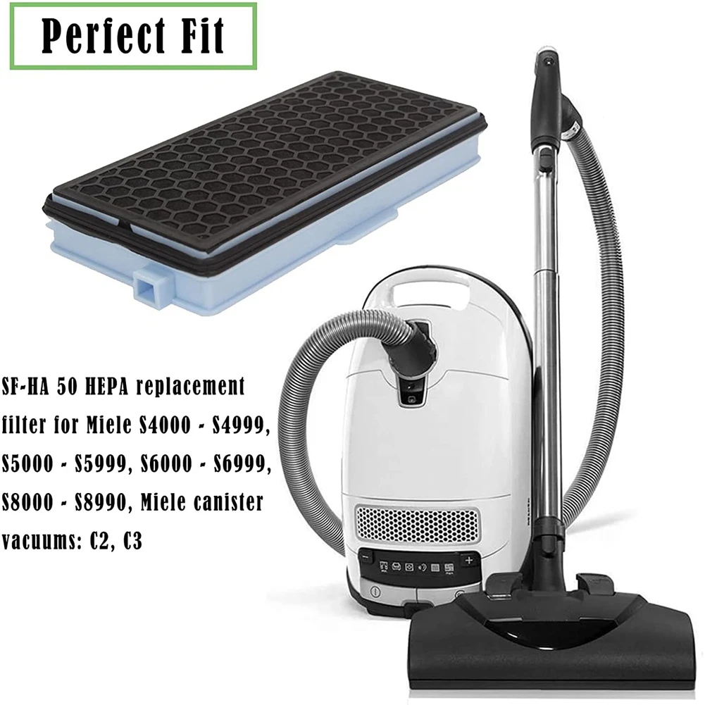 3X HEPA-Filter für Miele Staubsauger Teil Compact C1-C2 Komplette C2- C3 S8340 + 3 Luftreinigungsfilter + 3 Motorfilter