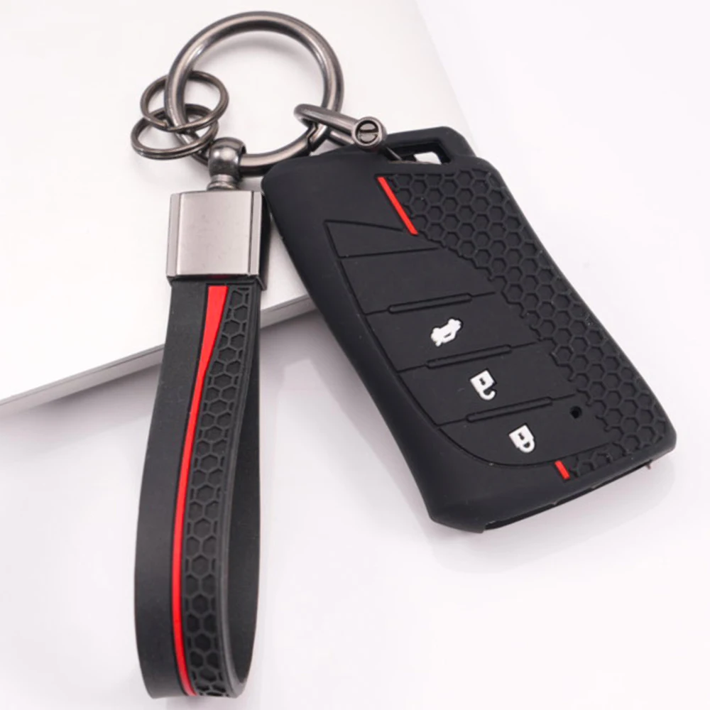 Silicone Key Cover With Lanyard For Lexus NX ES UX US RC LX IS 250h RX 350h LS 450h 260h 300h UX200 LM350H LM500H ES200 ES350